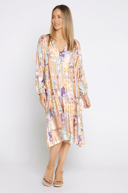 Carissa Dress - Dawn Floral Patchwork