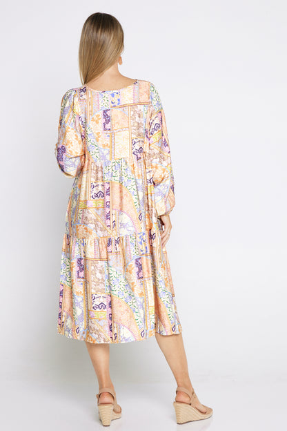 Carissa Dress - Dawn Floral Patchwork