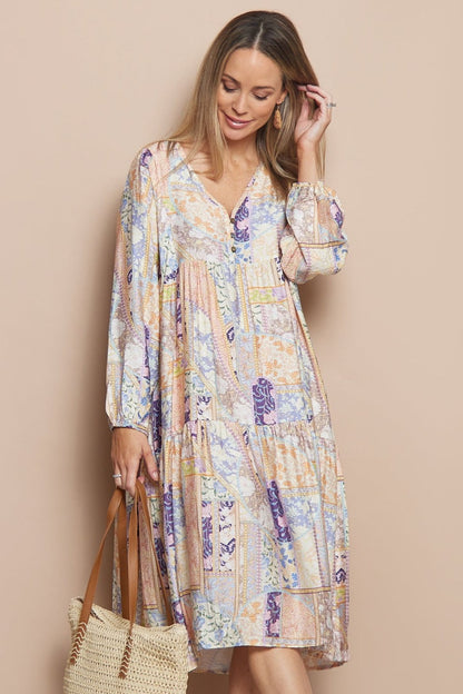 Carissa Dress - Dawn Floral Patchwork