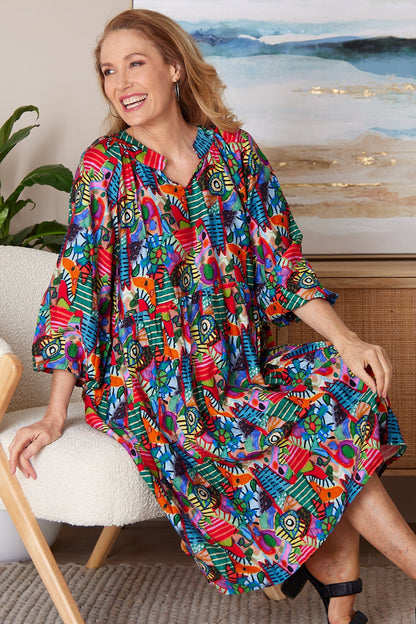 Kahlo Dress - Kaleidoscope