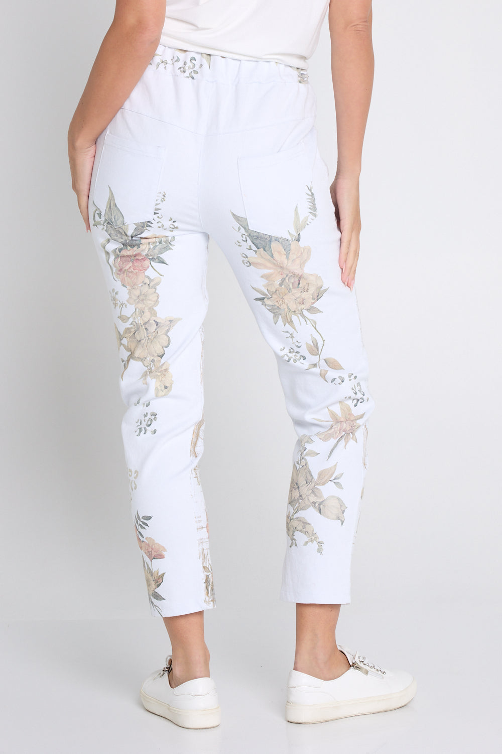 Ridley Pants - White Floral
