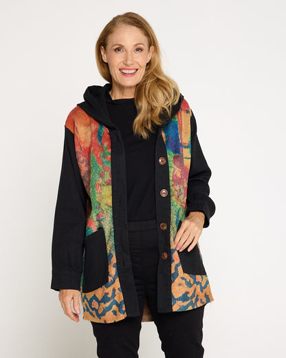 Ari Chenille Knit & Canvas Jacket - Bloomscape