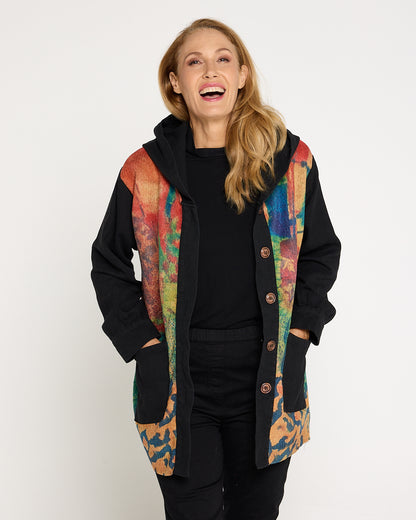 Ari Chenille Knit & Canvas Jacket - Bloomscape
