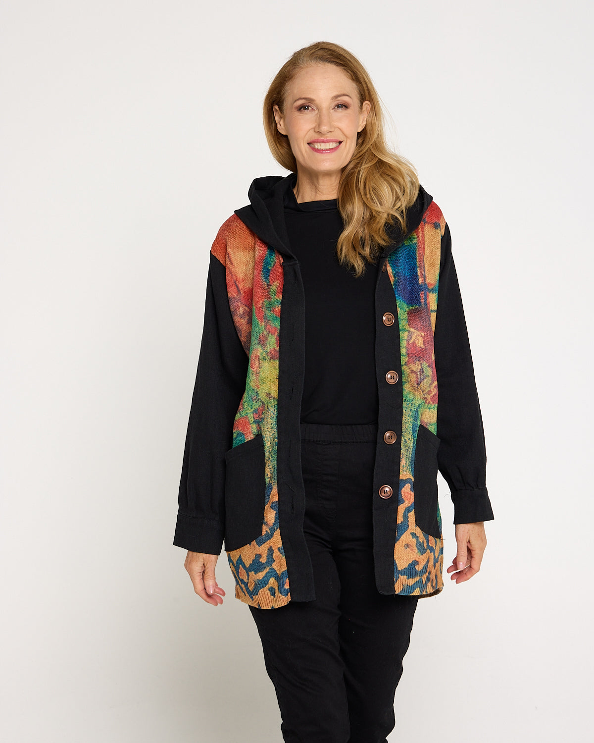 Ari Chenille Knit & Canvas Jacket - Bloomscape