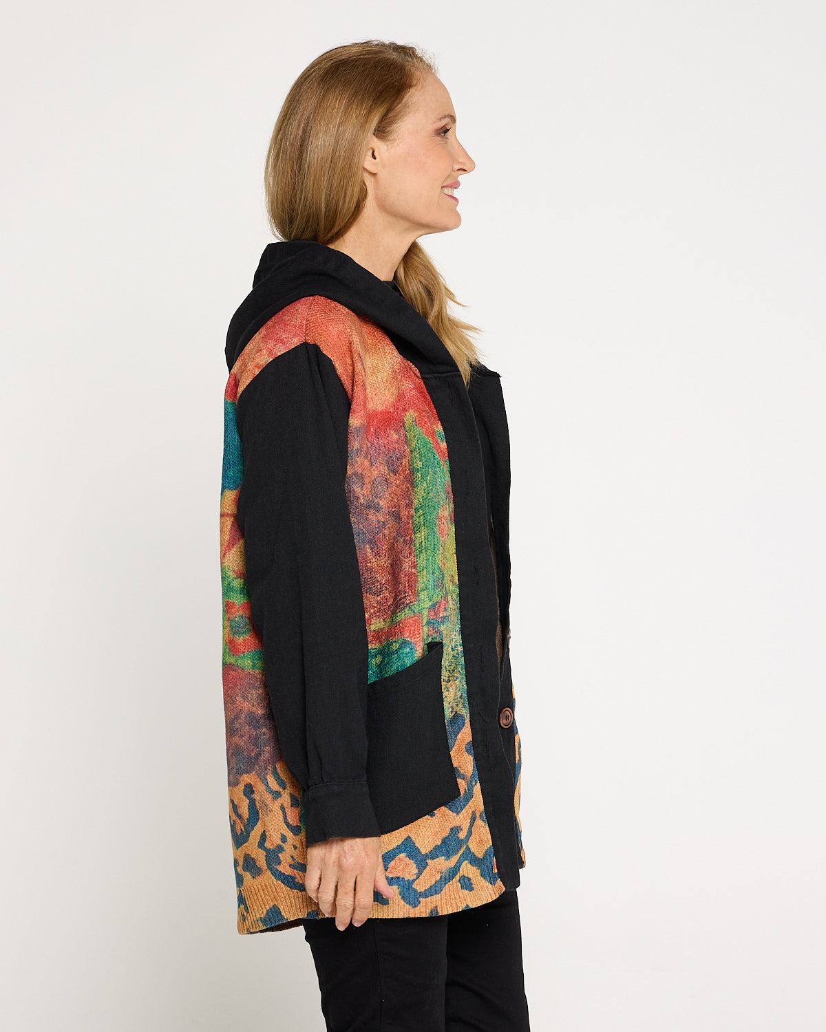 Ari Chenille Knit & Canvas Jacket - Bloomscape