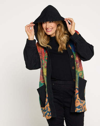 Ari Chenille Knit & Canvas Jacket - Bloomscape