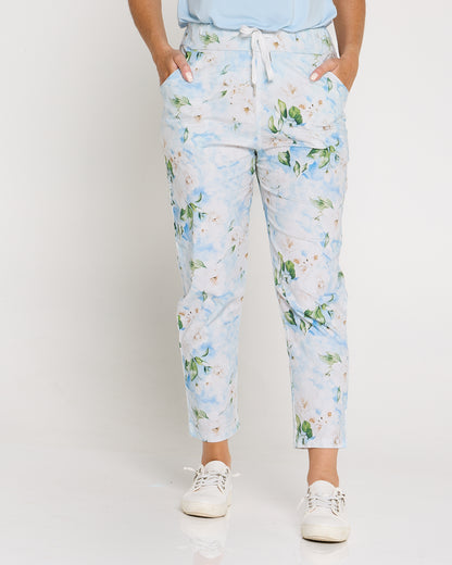 Shari Pants - Blue Floral