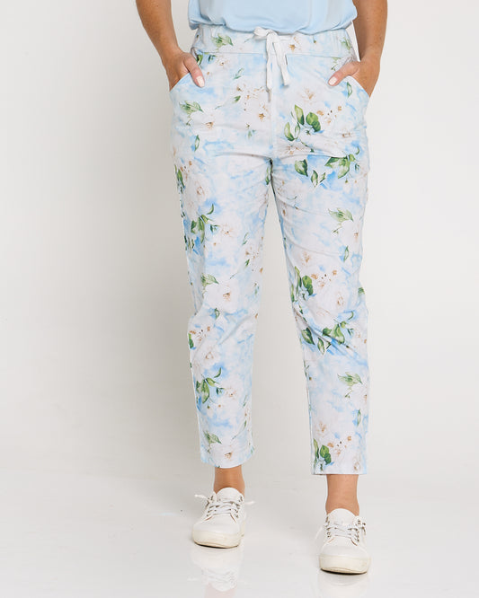Shari Pants - Blue Floral