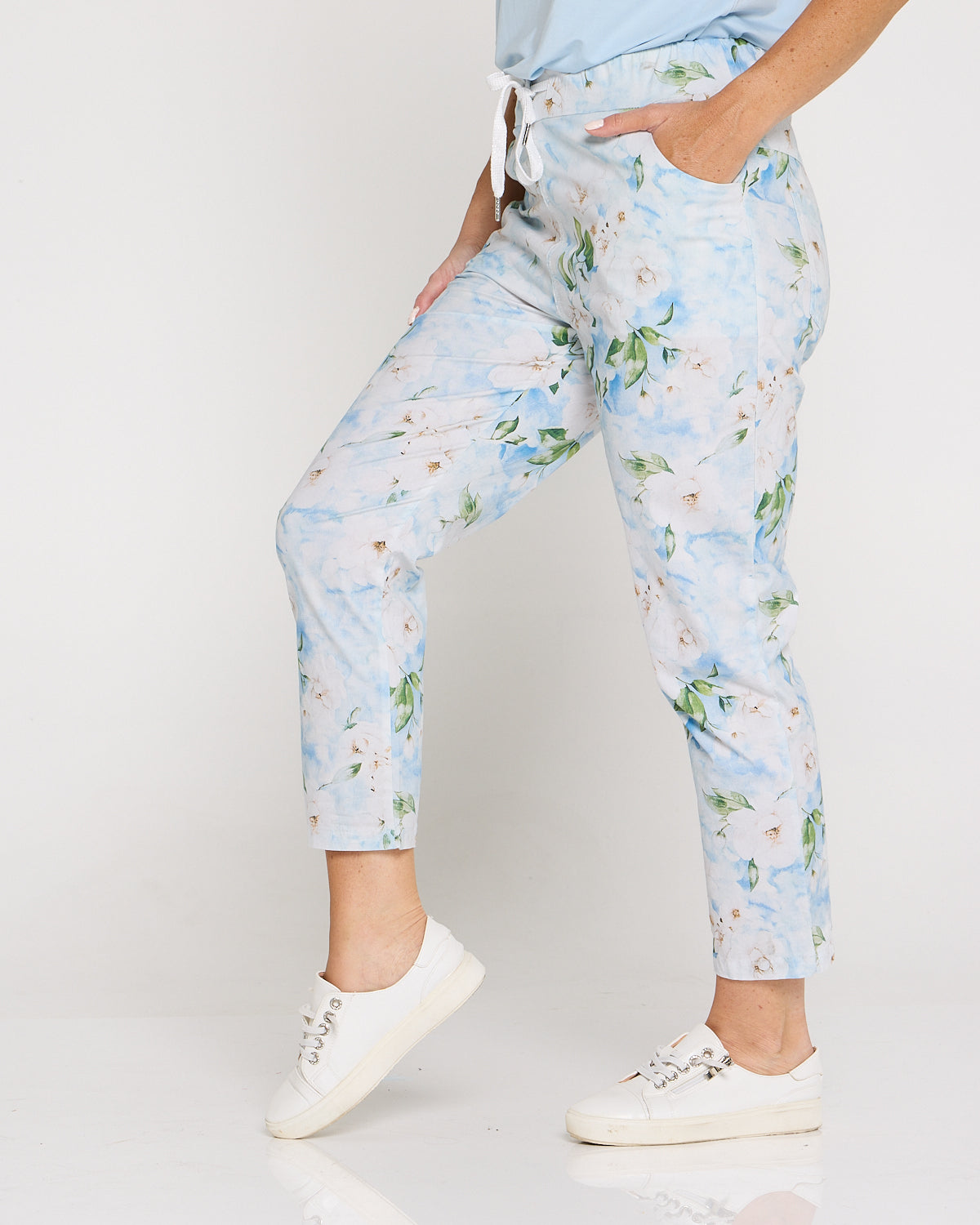 Shari Pants - Blue Floral