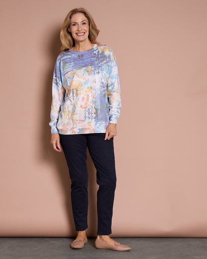 Balwyn Knit - Blue/Gold