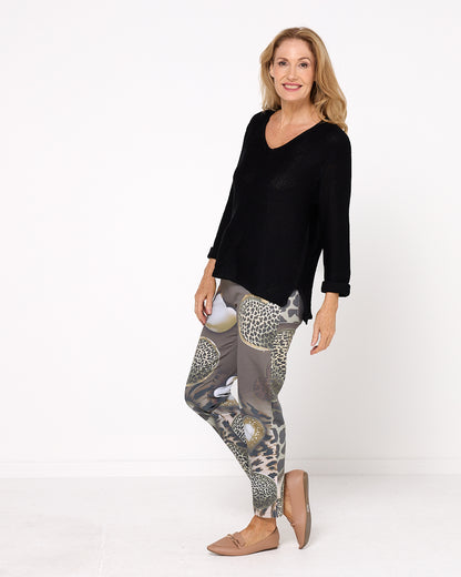 Emmy Cotton Knit Jumper - Black