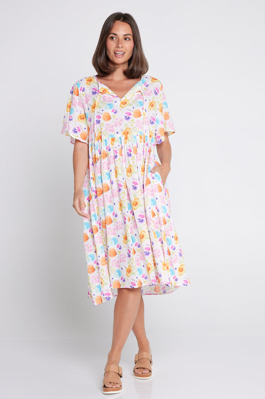 Avery Cotton Dress - Spring Wildflowers