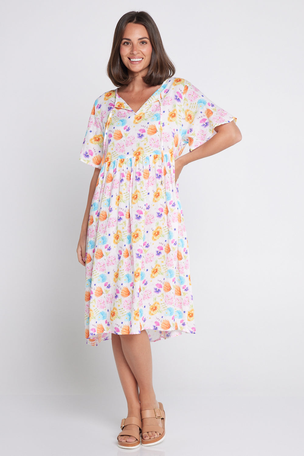 Avery Cotton Dress - Spring Wildflowers