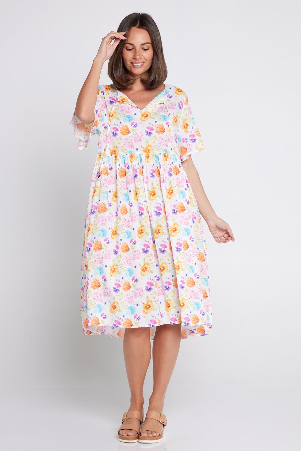 Avery Cotton Dress - Spring Wildflowers