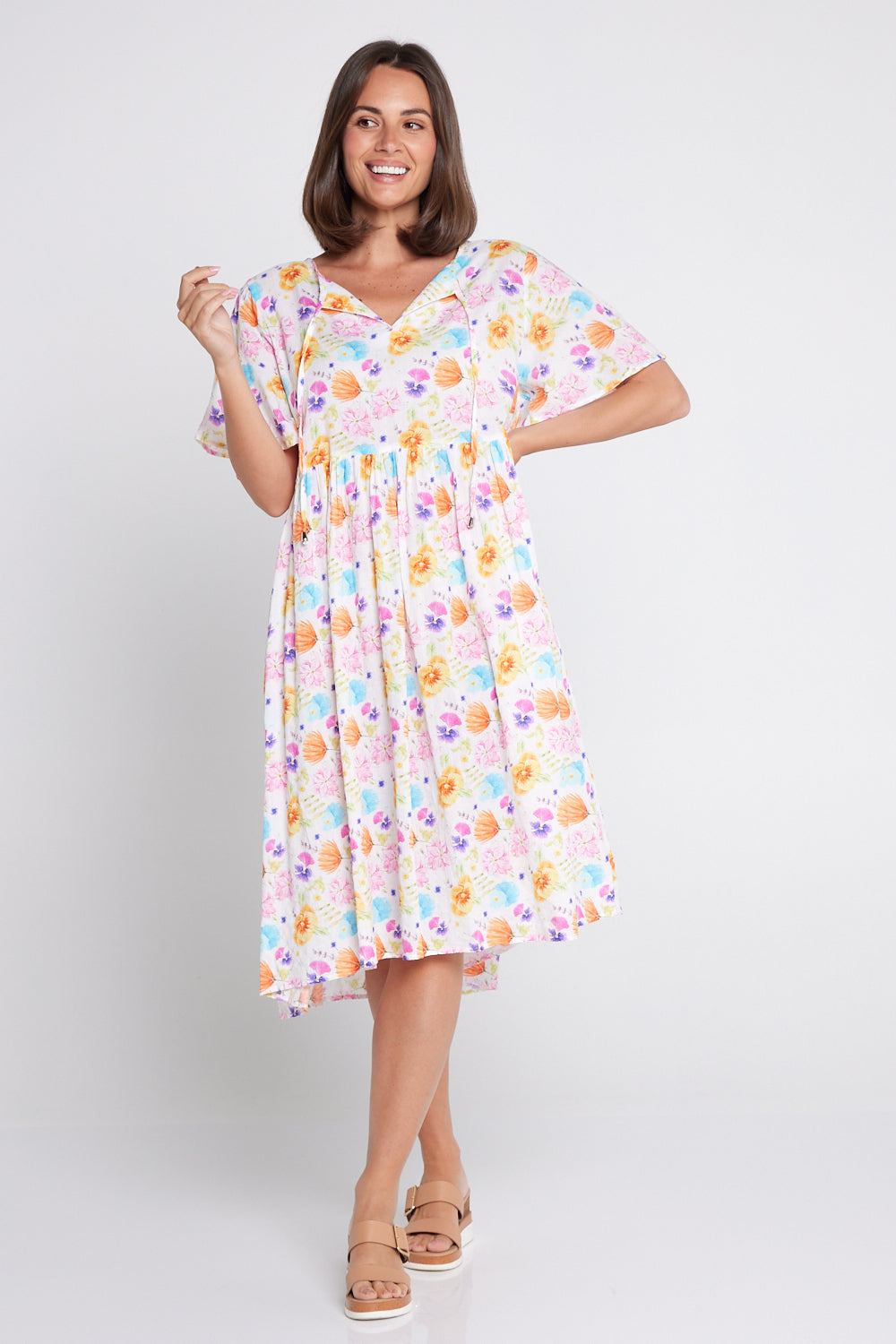 Avery Cotton Dress - Spring Wildflowers