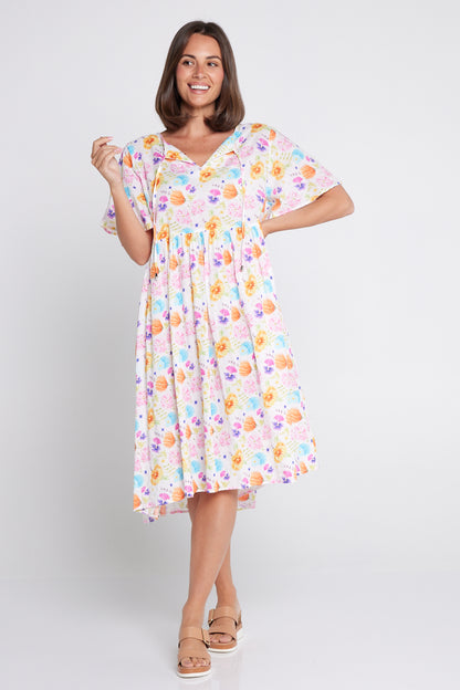 Avery Cotton Dress - Spring Wildflowers