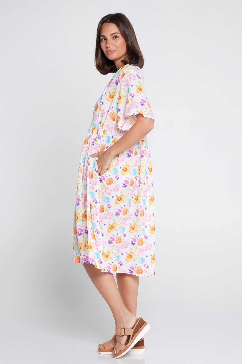 Avery Cotton Dress - Spring Wildflowers