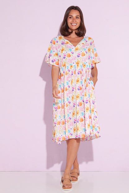 Avery Cotton Dress - Spring Wildflowers