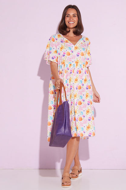 Avery Cotton Dress - Spring Wildflowers