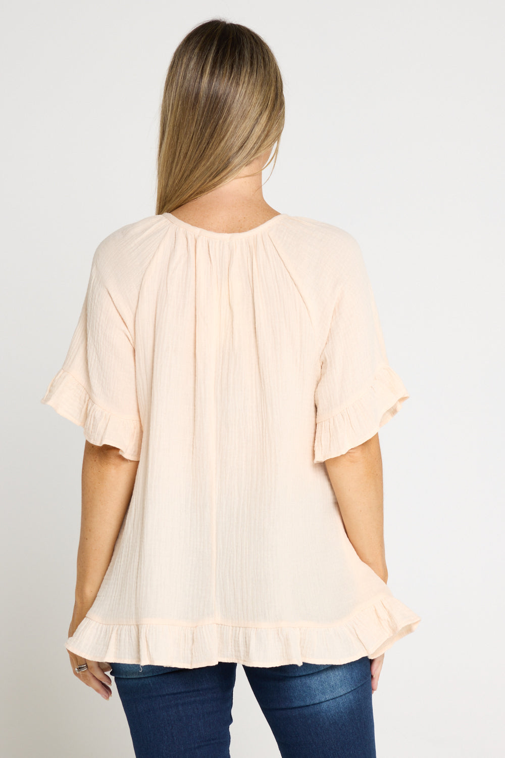 Shaylee Muslin Top - Cream