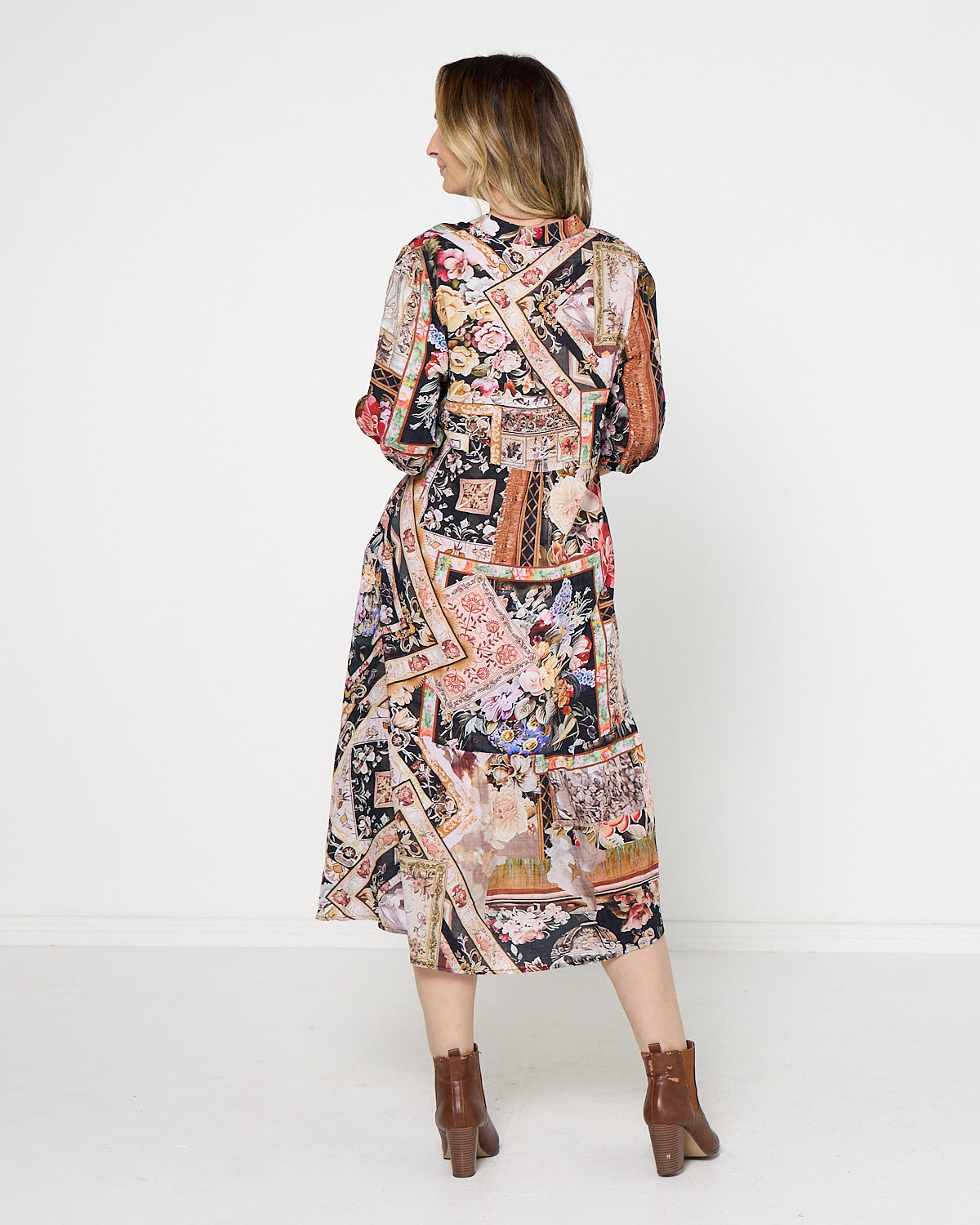 Brookhaven Dress - Tapestry Noir