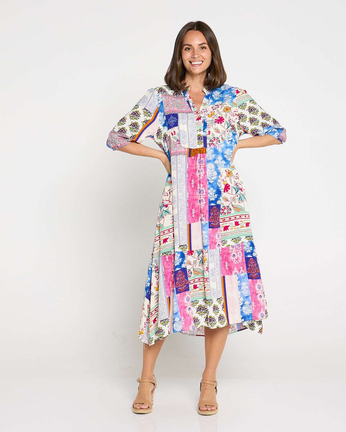 Brookhaven Dress - Jacobean Patchwork