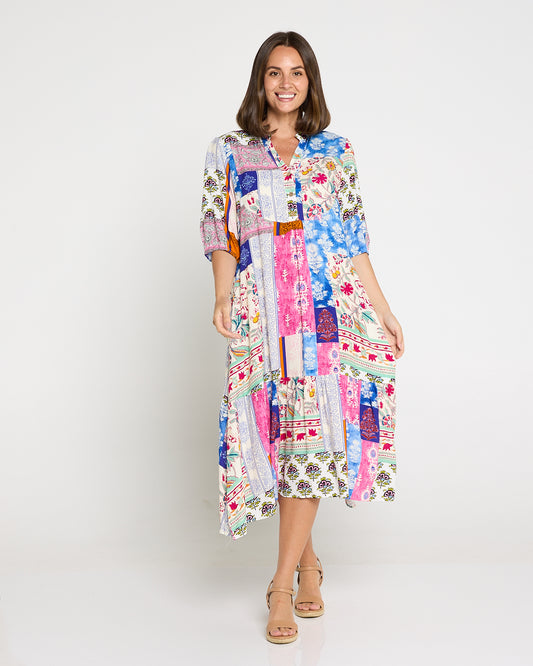 Brookhaven Dress - Jacobean Patchwork