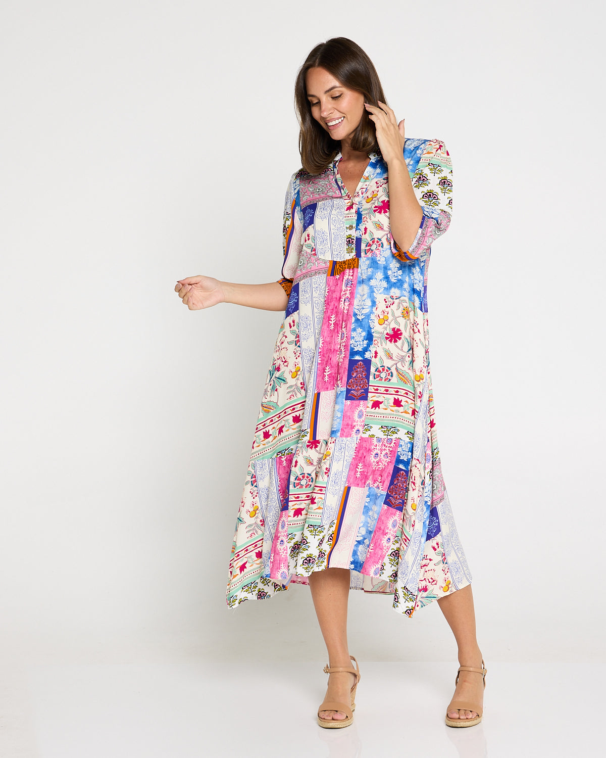Brookhaven Dress - Jacobean Patchwork