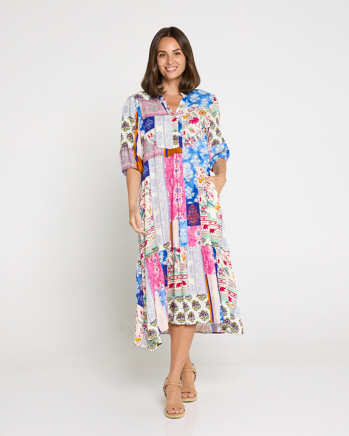 Brookhaven Dress - Jacobean Patchwork