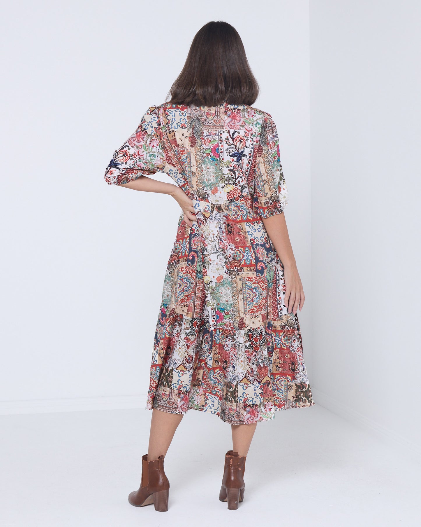 Palermo Dress - Patchwork Print