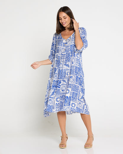 Shannon Dress - Santorini Tile