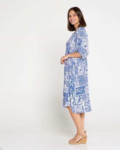 Shannon Dress - Santorini Tile