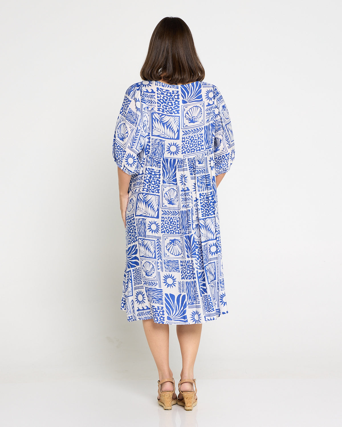Shannon Dress - Santorini Tile