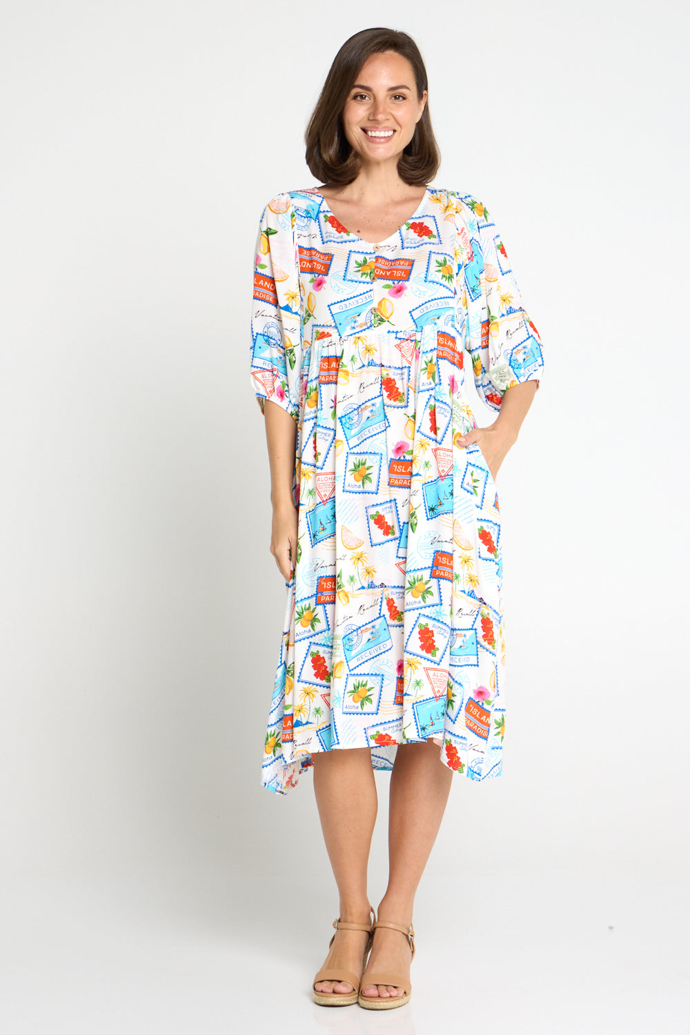 Shannon Dress - Bon Voyage Print