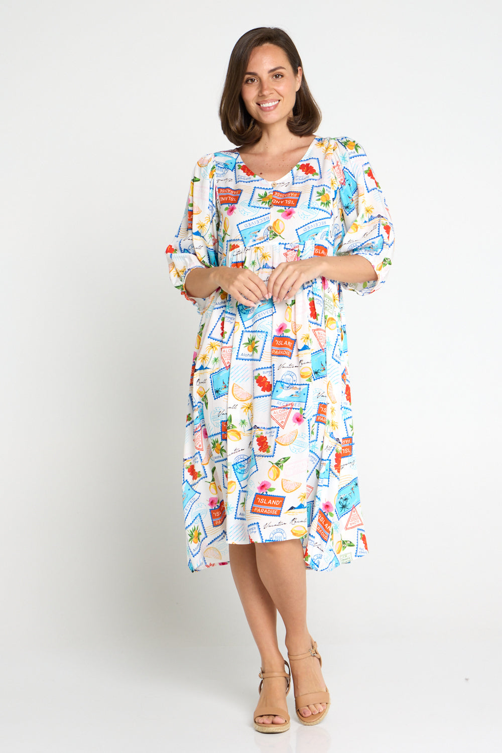 Shannon Dress - Bon Voyage Print