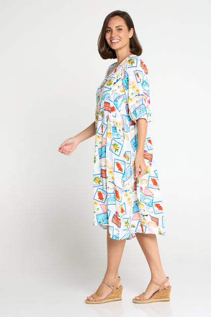 Shannon Dress - Bon Voyage Print