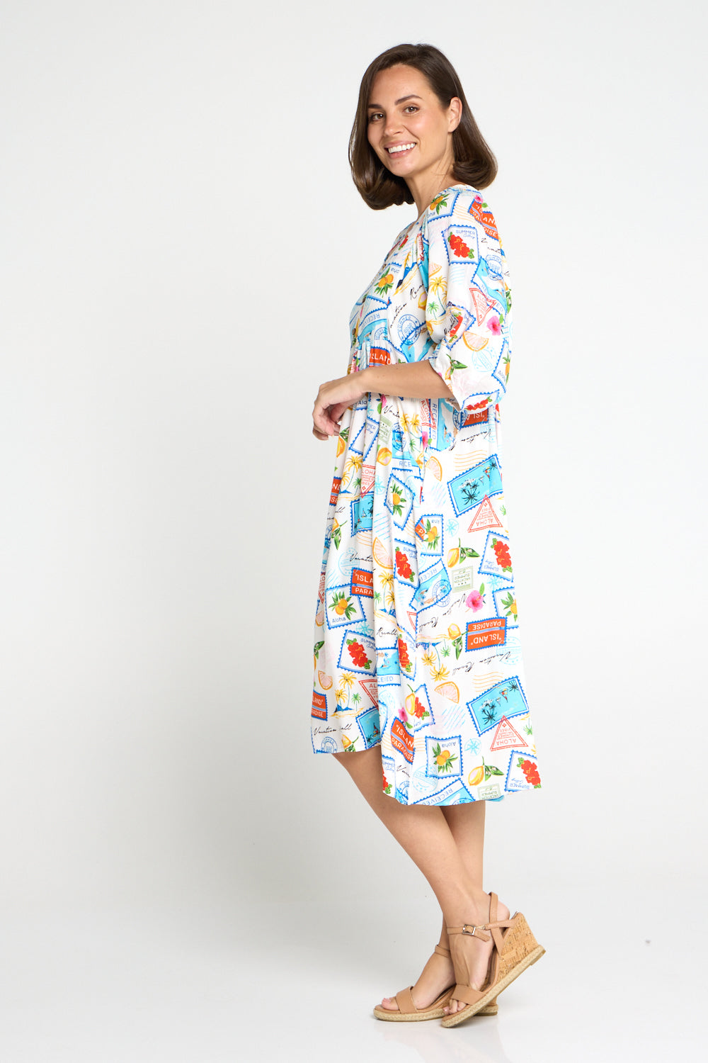 Shannon Dress - Bon Voyage Print