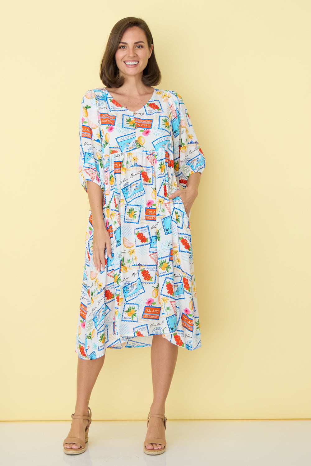 Shannon Dress - Bon Voyage Print