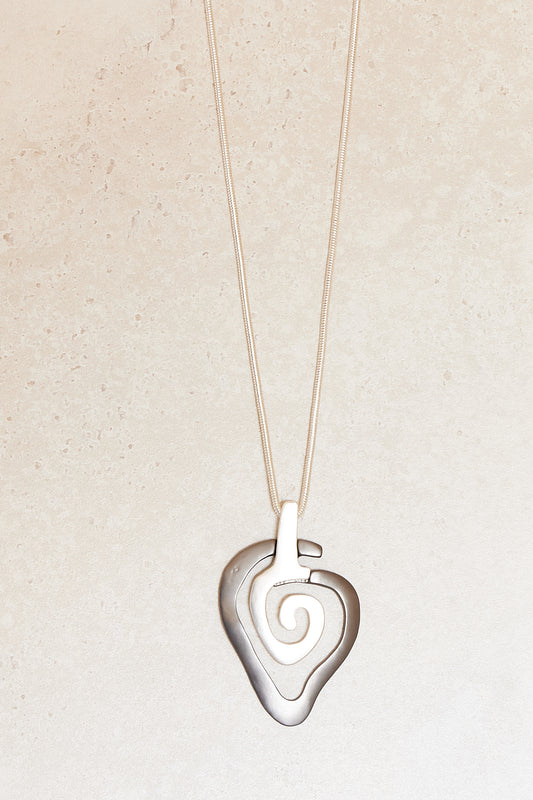 Gaia Necklace - Silver/Grey
