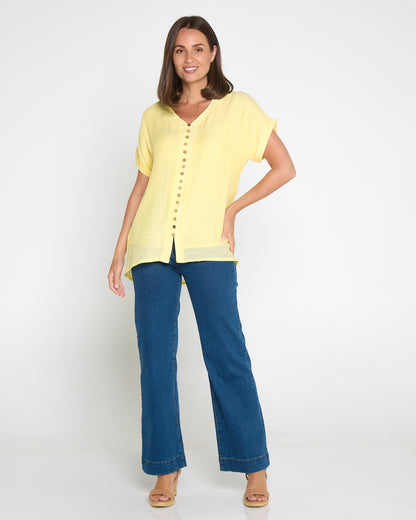 Gemma Top - Butter Yellow