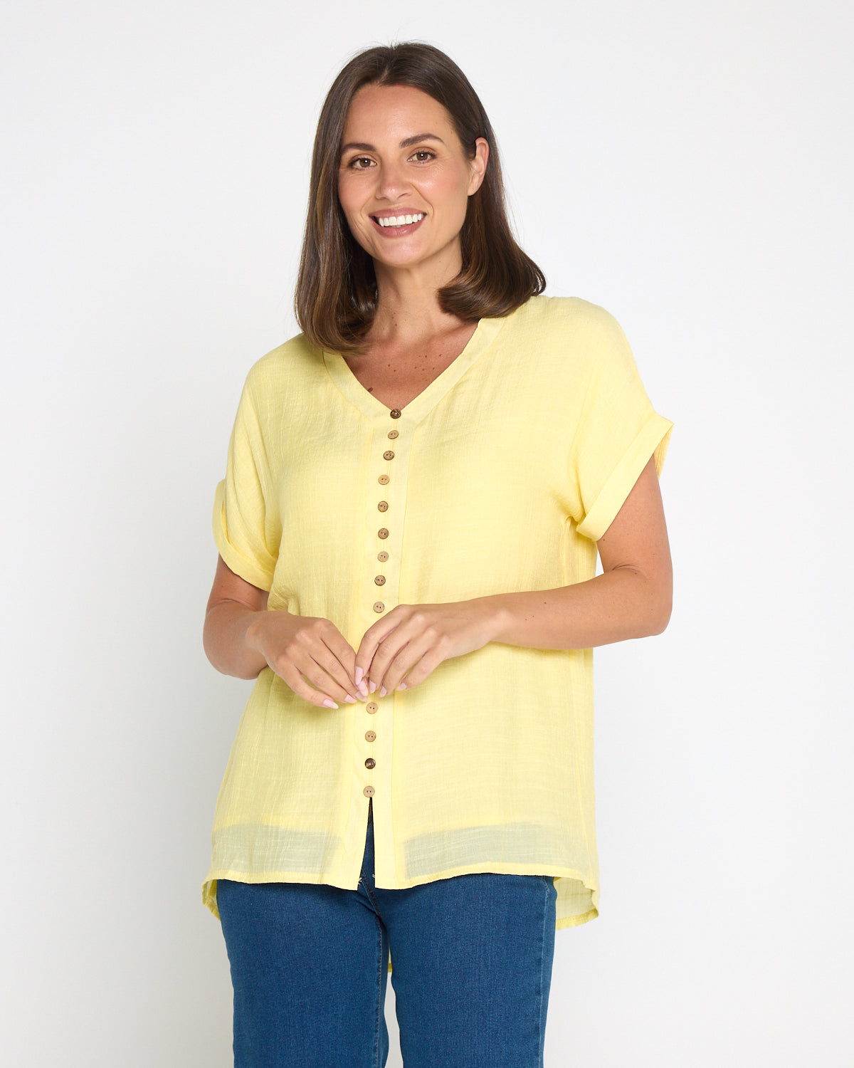 Gemma Top - Butter Yellow