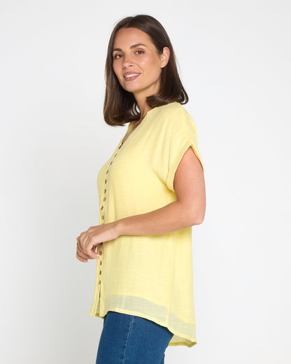 Gemma Top - Butter Yellow