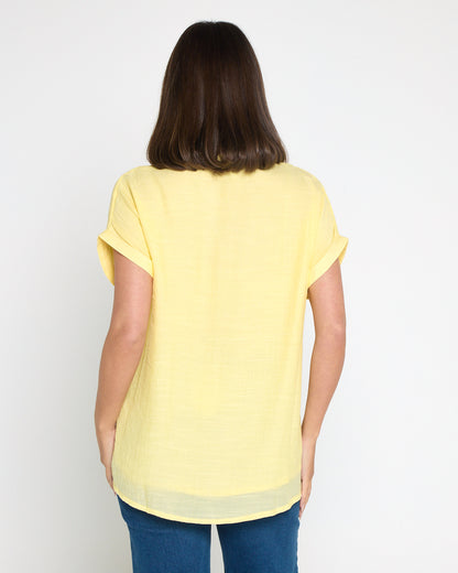 Gemma Top - Butter Yellow