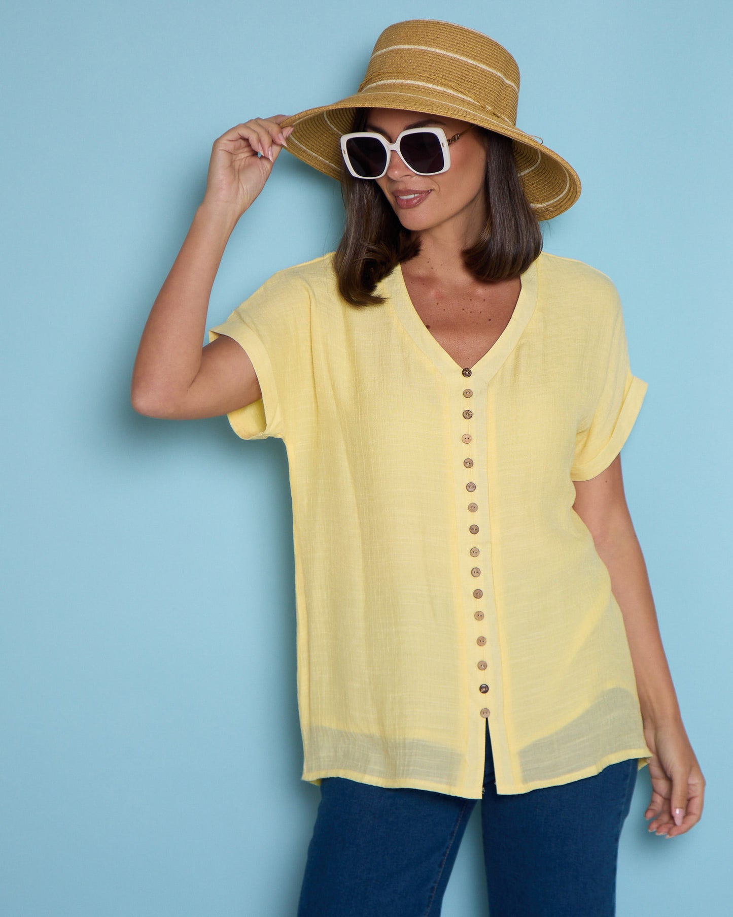 Gemma Top - Butter Yellow