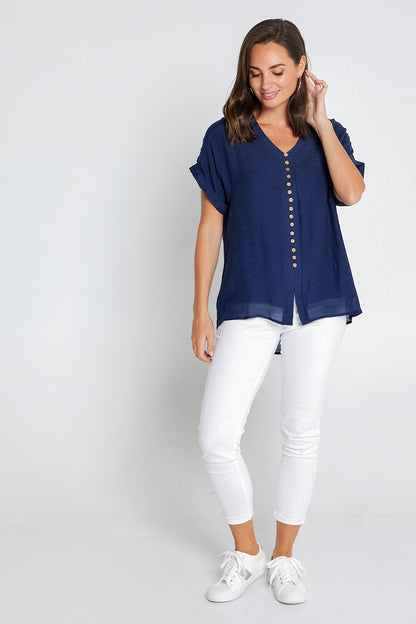 Gemma Top - Navy