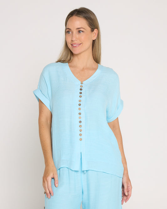 Gemma Top - Baby Blue