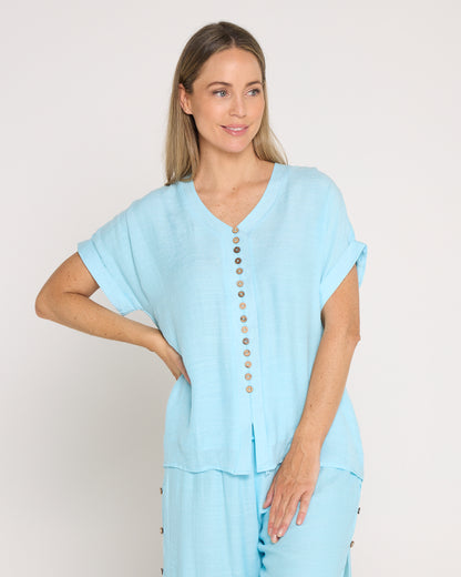 Gemma Top - Baby Blue