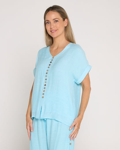 Gemma Top - Baby Blue