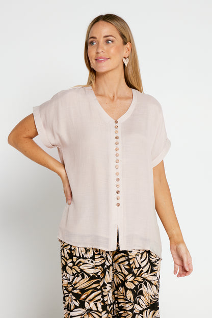 Gemma Top - Pink Beige