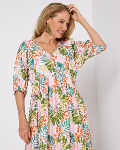 Geometric Sunburst Earrings - Green